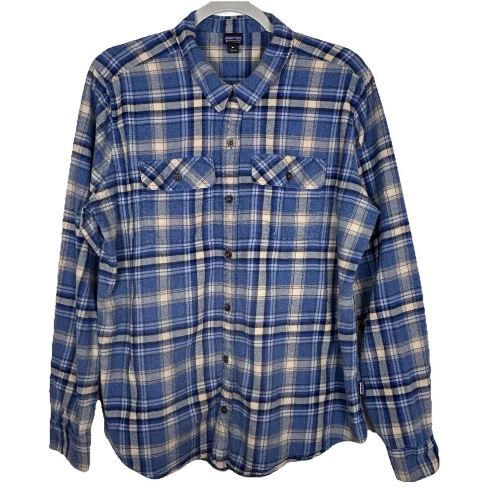 Patagonia Women's XL Slim Fit Mid Weight 42405 Fjord Flannel Shirt